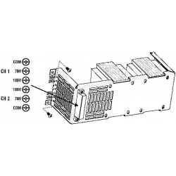 QSC SYSTEMS Tranfo. 2 canaux 25/70/100V pour CX302