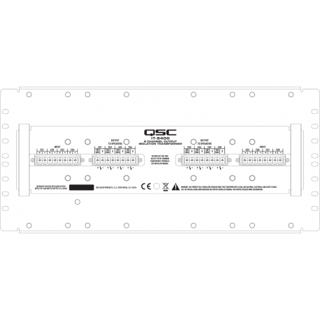 QSC SYSTEMS Tranfo. 8 canaux 25/70/100V 400W/ch