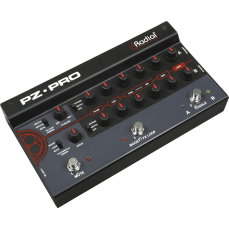 RADIAL ENGINEERING Acoustic instrument preamp, 2 ch w/dual EQ, 48V mic in, Radial DI