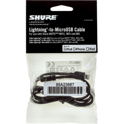 SHURE Câble micro USB - Lightning 1 m