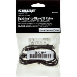 SHURE Câble micro USB - Lightning 38 cm