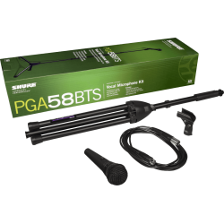 SHURE Pack PGA58-XLR + pied de micro