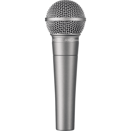 SHURE Mic Voix dynamique Cardioïde SM58 - 50ème Anniv