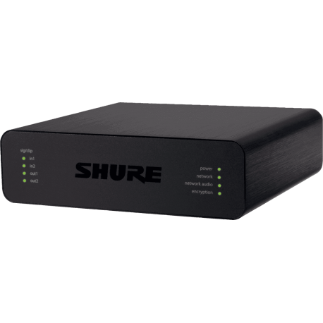 SHURE Interface audio Réseau Dante 2in/2out Block