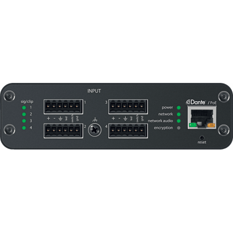 SHURE Interface audio réseau Dante 4 entrées - Block