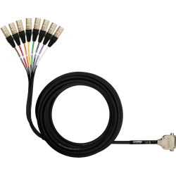SHURE MULTI DB25- 8 XLRM - 7.60M