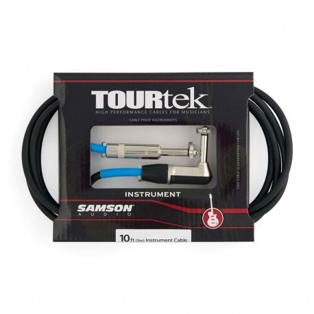 SAMSON TIL10 - Câble jack-jack angle 6.35mm - 3 mètres