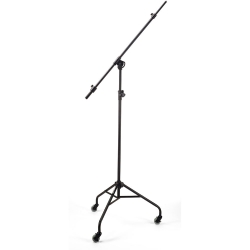 SAMSON SB100 - Pied de microphone perche de studio - télescopique - trépied sur roues avec verrouillage - noir
