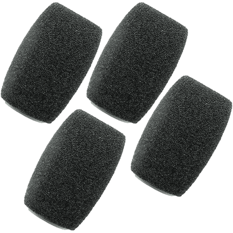 SHURE 4 Bonnettes mousse noires MX405/410/415