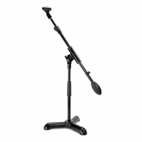 SAMSON MB1 - Pied de microphone bas - trépied - noir - pince micro incluse