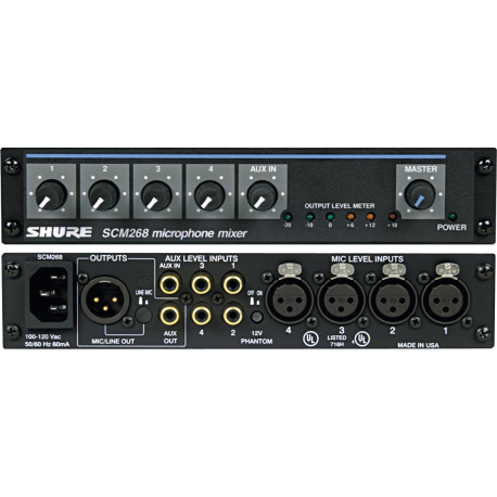 SHURE MELANGEUR MONO MICROS 5 VOIES