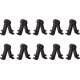 SHURE Fixe micro pour acc. TL noir 10 pcs