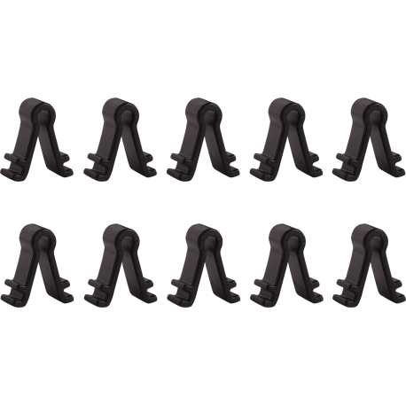 SHURE Fixe micro pour acc. TL noir 10 pcs
