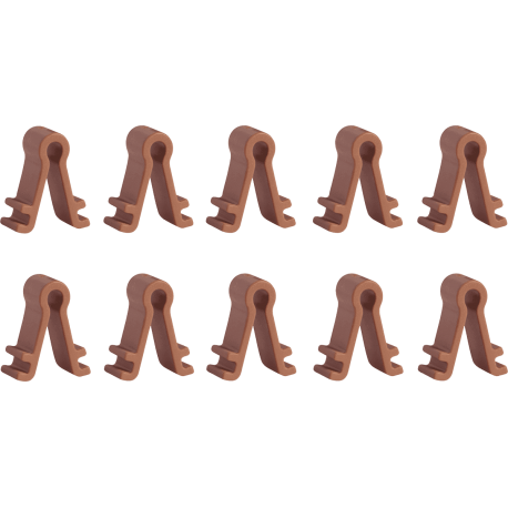 SHURE Fixe micro pour acc. TL brun 10 pcs