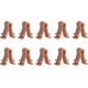 SHURE Fixe micro pour acc. TL beige 10 pcs