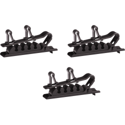 SHURE Pince cravate double noire 3 pcs