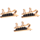 SHURE Pince cravate double brune 3 pcs