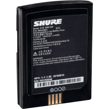 SHURE Accu Li-ion pour ADX1M