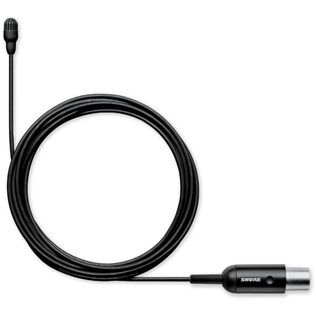 SHURE Cravate Omni haute sensibilité MTQG Noir