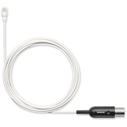 SHURE Cravate Omni haute sensibilité MTQG Blanc