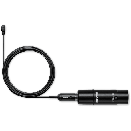 SHURE Cravate Omni faible sensibilité XLR Noir +Acc