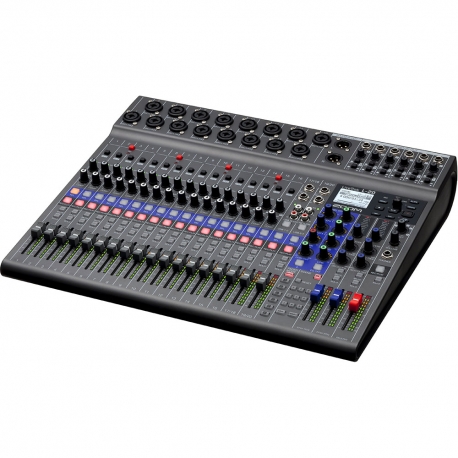 ZOOM L-20 LIVETRACK - Console mixage 20 voies - 6 mixages casques individuels - enregistreur multipiste et interface audio