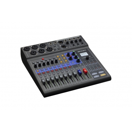 ZOOM L-8 LIVETRACK - Console mixage 8 voies - 4 mixages casques individuels, pads jingle, enregistreur multipiste et interface 