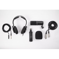 ZOOM ZDM-1PMP - Kit Podcast avec microphone, casque, trépied, câble et bonnette anti-vent