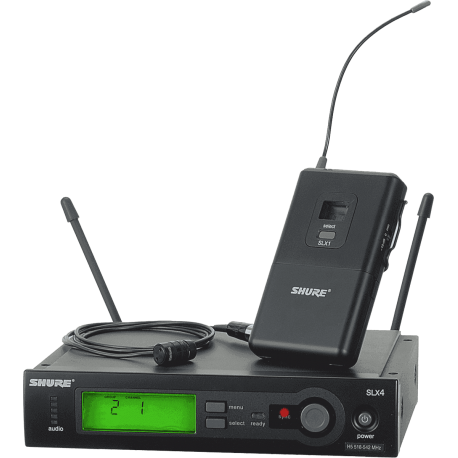 SHURE Système Cravate WL185 - Bande L4 - 638 à 662 MHz