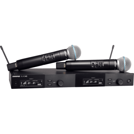 SHURE Système complet double SLX-D main Beta58 - 650-694 MHz