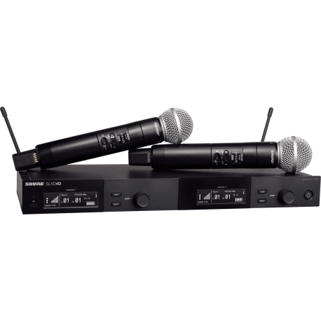 SHURE Système complet double SLX-D main SM58 - 518-562 MHz