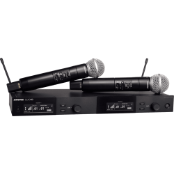 SHURE Système complet double SLX-D main SM58 - 823-832/863-865 MHz