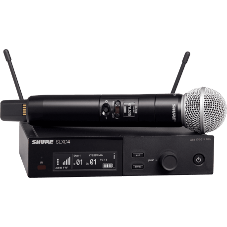 SHURE Système complet main SM58 - Bande H56 - 518-562 MHz