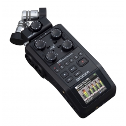 ZOOM H6-BLK - Enregistreur 6 pistes portable à microphones interchangeables - 1x microphone XY amovible et 4x entrées XLR