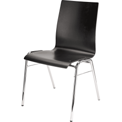 K&M Chaise hêtre contreplaqué noir