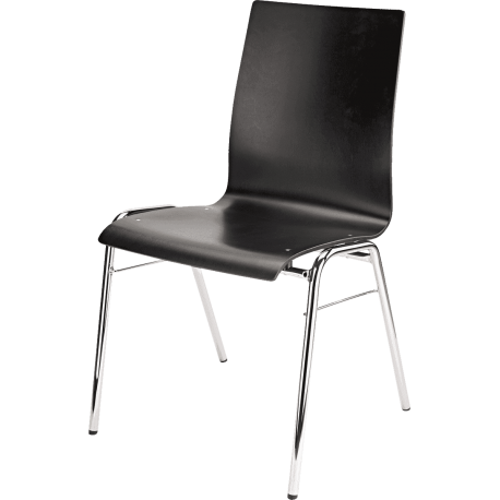 K&M Chaise hêtre contreplaqué noir