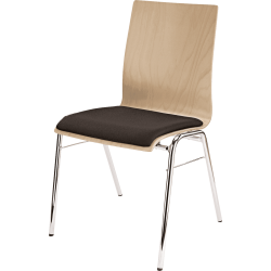 K&M Chaise hêtre contreplaqué bois assise tissu