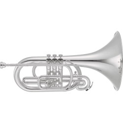 JUPITER Mellophone de défilé argenté JMP1000MS