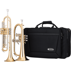 JUPITER Pack trompette-bugle 1100 - double étui Protec