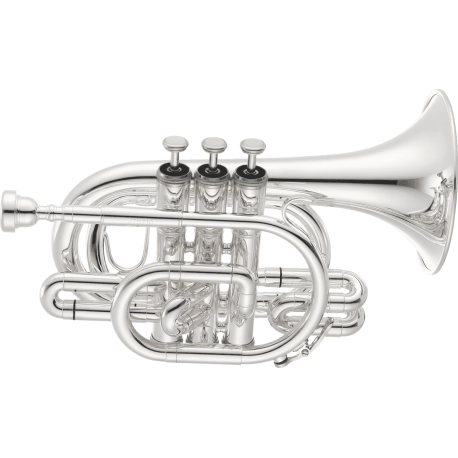 JUPITER Trompette de poche plaquée argent JTR710S