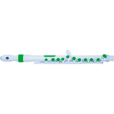NUVO Flûte traversière ABS tête donut blanche et verte