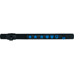 NUVO Flûte traversière d'éveil ABS noire et bleue