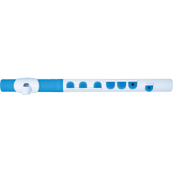NUVO Flûte traversière d'éveil ABS blanche et bleue