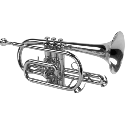 SML PARIS Cornet Sib plaqué argent