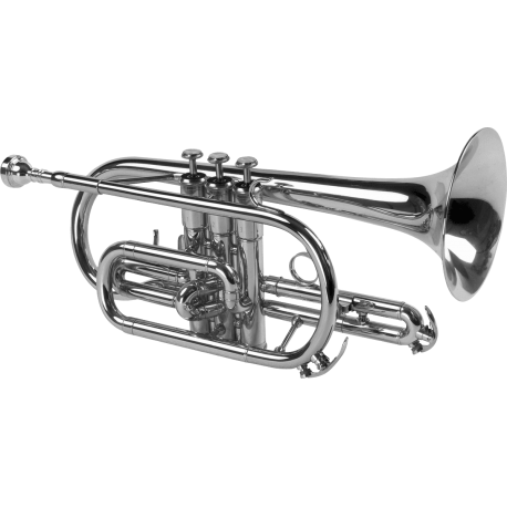 SML PARIS Cornet Sib plaqué argent