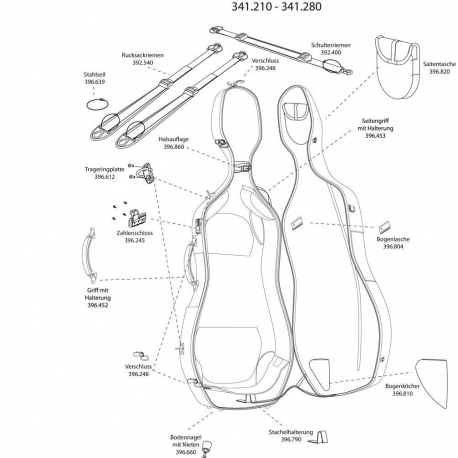 GEWA MADE IN GERMANY Etui Violoncelle Air