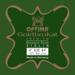 OPTIMA Cordes Violon Goldbrokat Premium en laiton