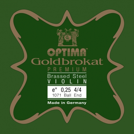 OPTIMA Cordes Violon Goldbrokat Premium en laiton