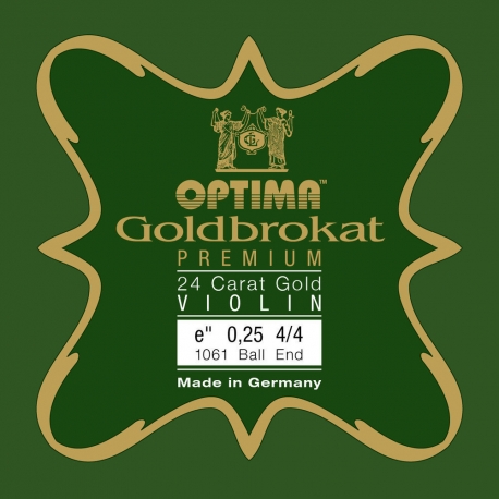 OPTIMA Cordes Violon Goldbrokat Premium 24 Carat Gold