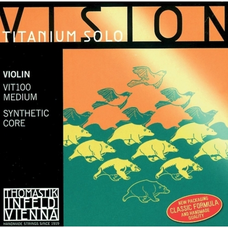 THOMASTIK-INFELD Cordes Violon Vision Titanium Solo Synthetic Core
